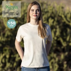 T-Shirt Femme KEYA en coton BIO 150g/m2 et finition naturelle