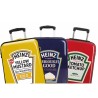 Valise trolley quadri