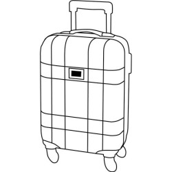 Trolley cabine à 4 roues 55x35x20cm