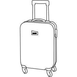 Trolley cabine 4 roues 22x35x20cm