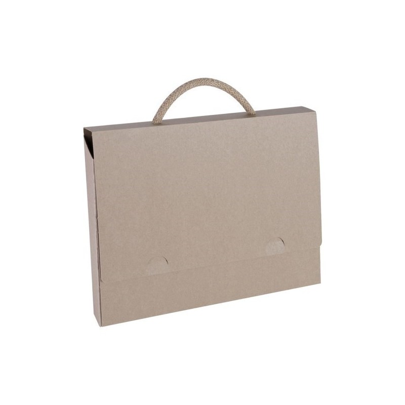 Valisette en carton recyclée - logo 1 couleur