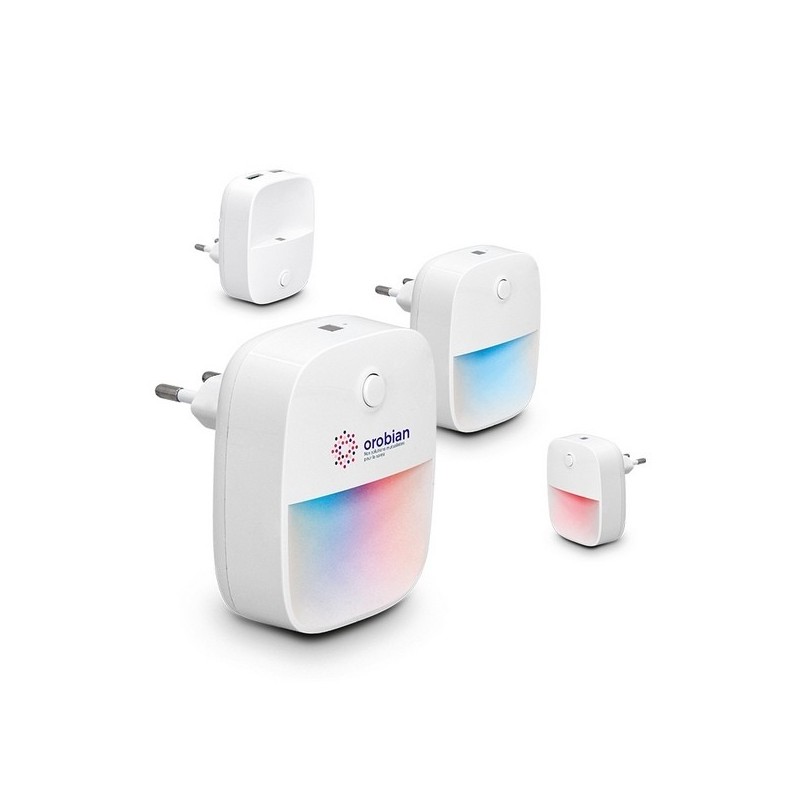 Lampe veilleuse automatique et chargeur 2 usb