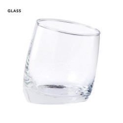 Verre avec design incliné