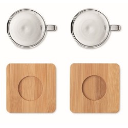 2 verres expresso double paroi