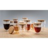Verres double paroi 250ml avec couvercle en bambou