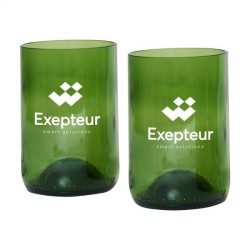 Ensemble de deux verres Rebottled® recyclés