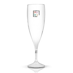 Flute à champagne tranparente 14 cl en tritan