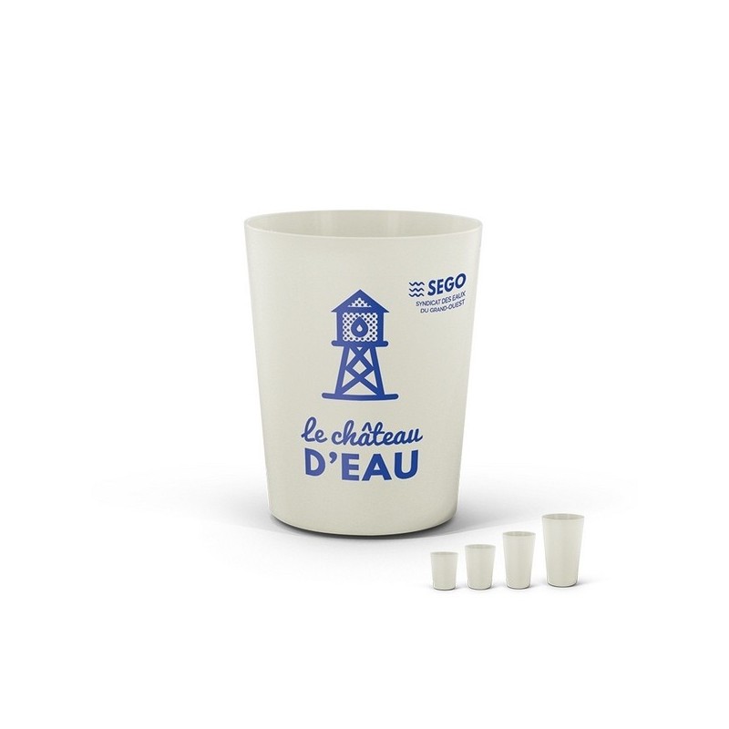 Gobelet reutilisable 12 cl en biocomposite