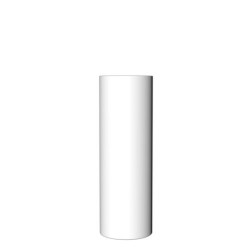 Verre tube Long Lime blanc opaque