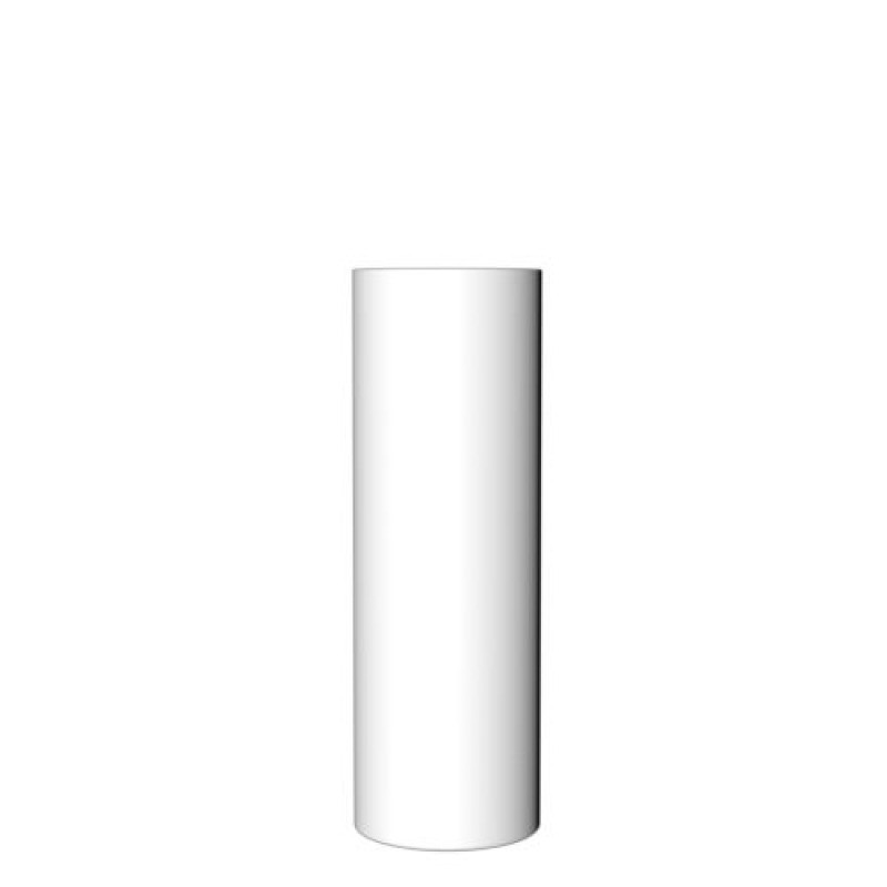 Verre tube Long Lime blanc opaque
