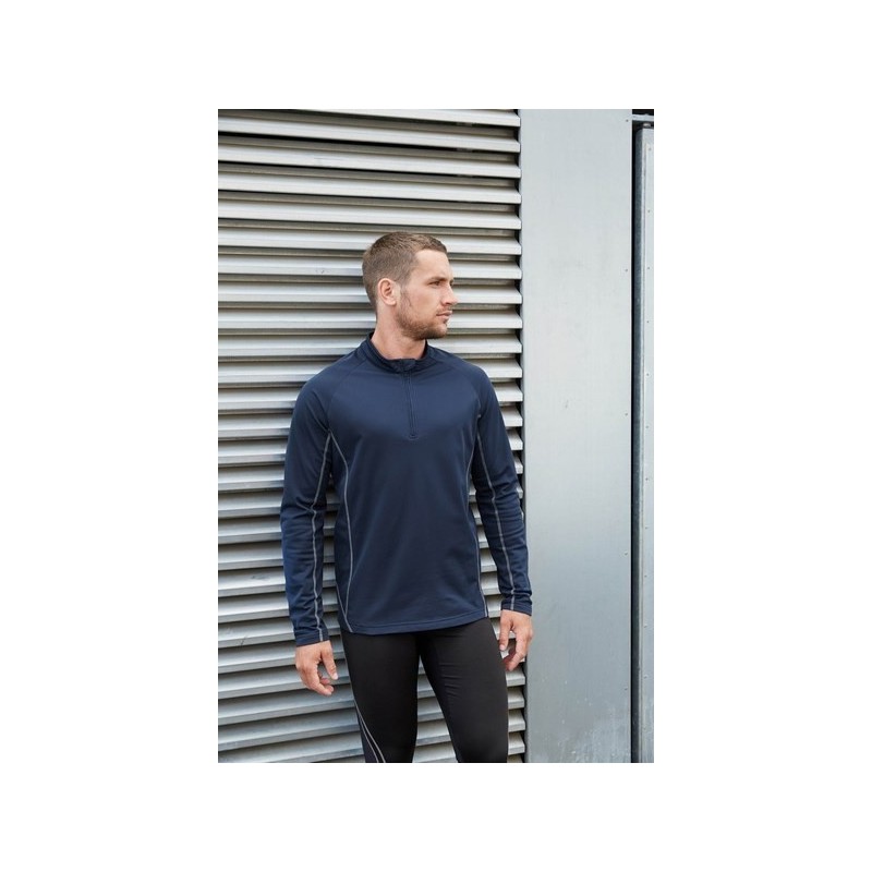 Sweat running 1/4 zip homme