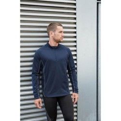 Sweat running 1/4 zip homme
