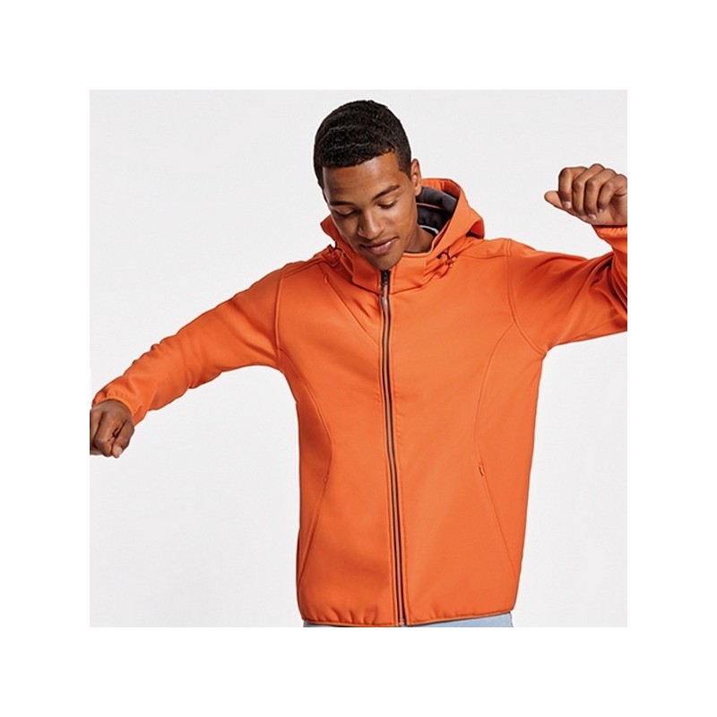 Coupe-vent en Softshell 2 couches/ coupe sportive