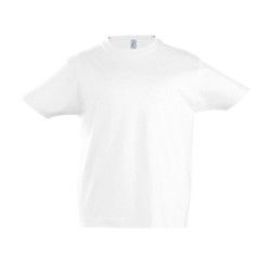 T-shirt col rond enfant blanc 190 g sol's - imperial kids - 11770b