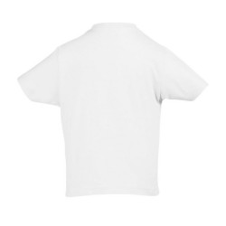 T-shirt col rond enfant blanc 190 g sol's - imperial kids - 11770b