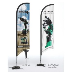 Drapeau de plage 3,50 mètres / Oriflamme / Voile