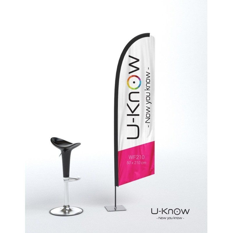 Drapeau de plage 2,10 mètres / Oriflamme / Voile