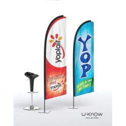 Drapeau de plage 2,10 mètres / Oriflamme / Voile