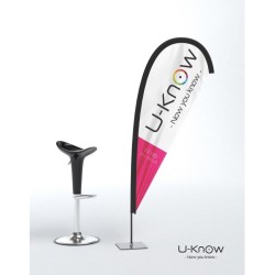 Drapeau de plage 1,80 mètre / Oriflamme / Voile