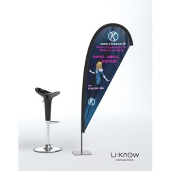 Drapeau de plage 1,80 mètre / Oriflamme / Voile