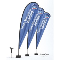 Drapeau de plage 6 mètres / Oriflamme / Voile