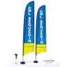 Beach flag voile 6m