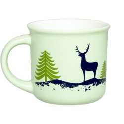 Mug rétro en porcelaine 32 cl