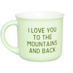 Mug rétro en porcelaine 32 cl