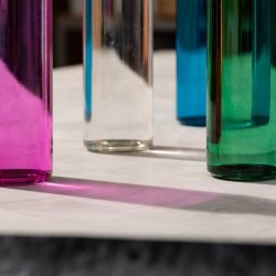 Gourde en verre 50cl colorée