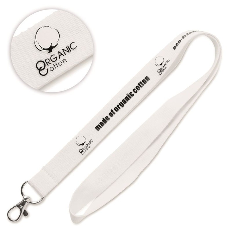 Lanyard en coton bio