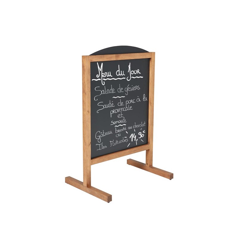 Panneau Ardoise Vertical Magnet H.78xL.60 cm Pieds Bois