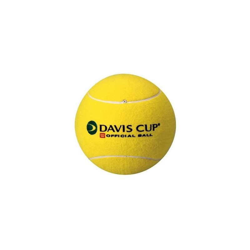 Balle de tennis jaune géante wilson daviscup