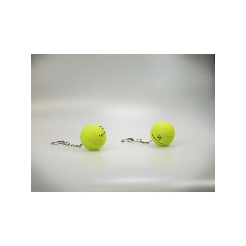 Mini porte-clefs balle de tennis sans marque