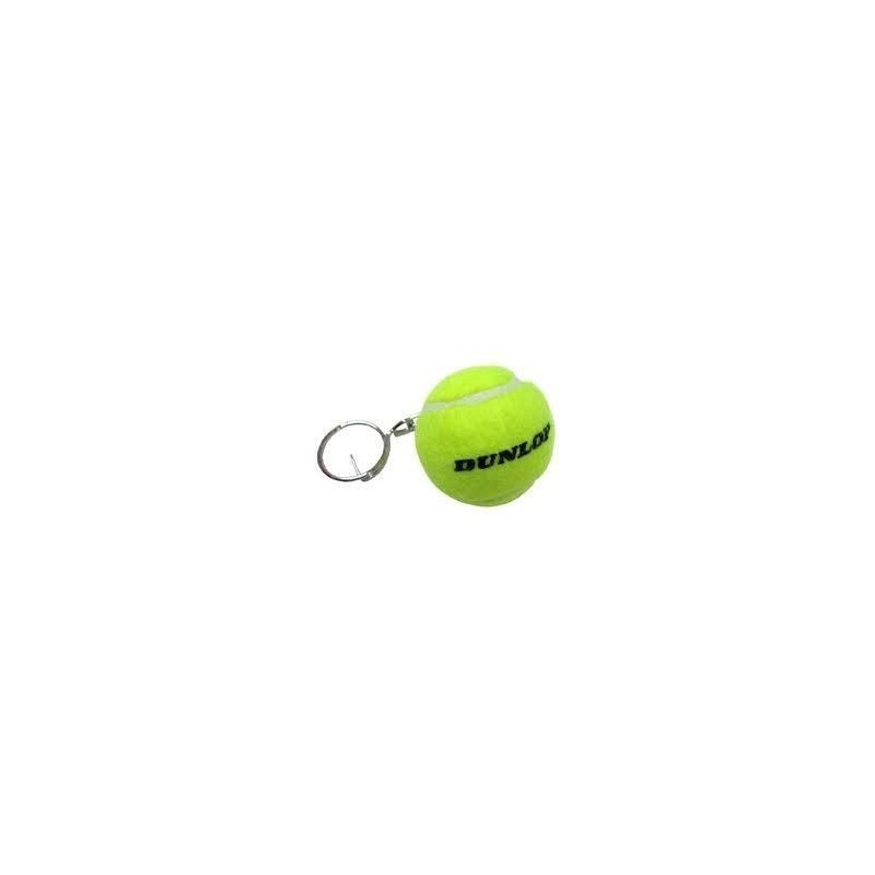 Mini porte-clefs balle de tennis Dunlop 