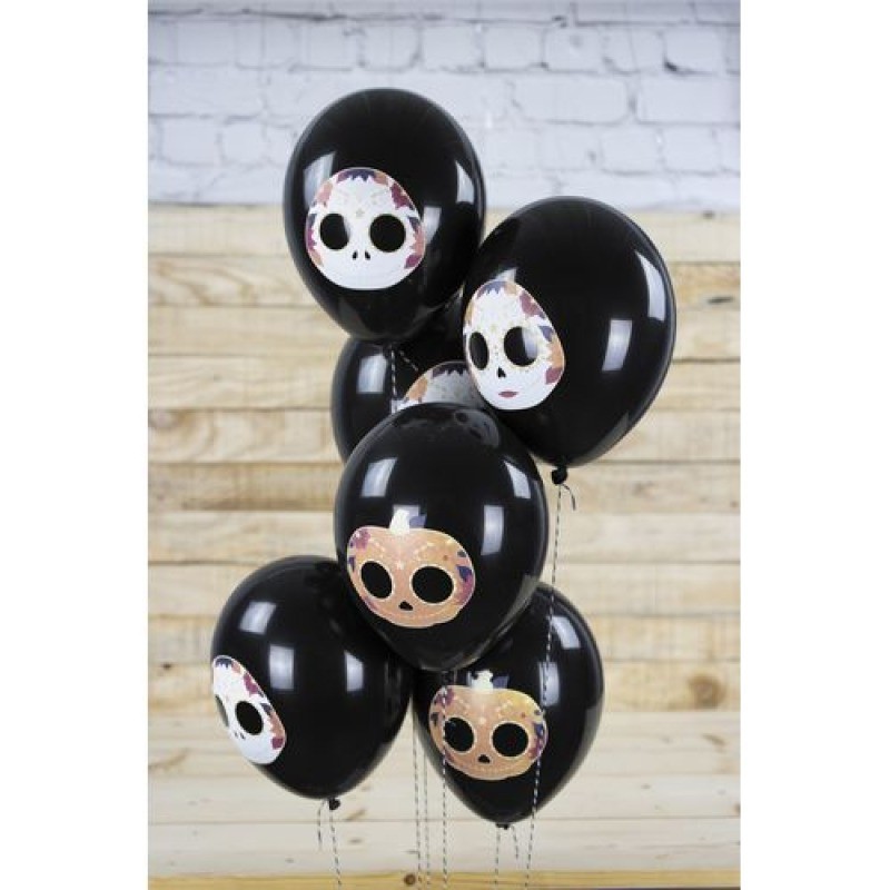 BALLON DE BAUDRUCHE DIA DE LOS MUERTOS X 6