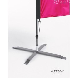 Drapeau sur pied 2,10 mètres