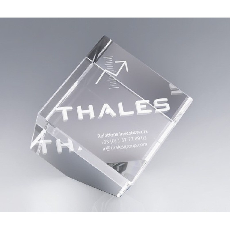 Cube losange 8cm en verre