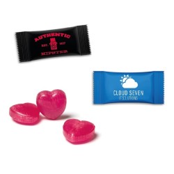 KG de bonbons coeur framboise en flowpack