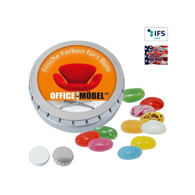 Mini boîte clic-clac avec american jelly beans