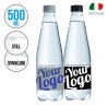Bouteille d'eau 500ml design pyramide