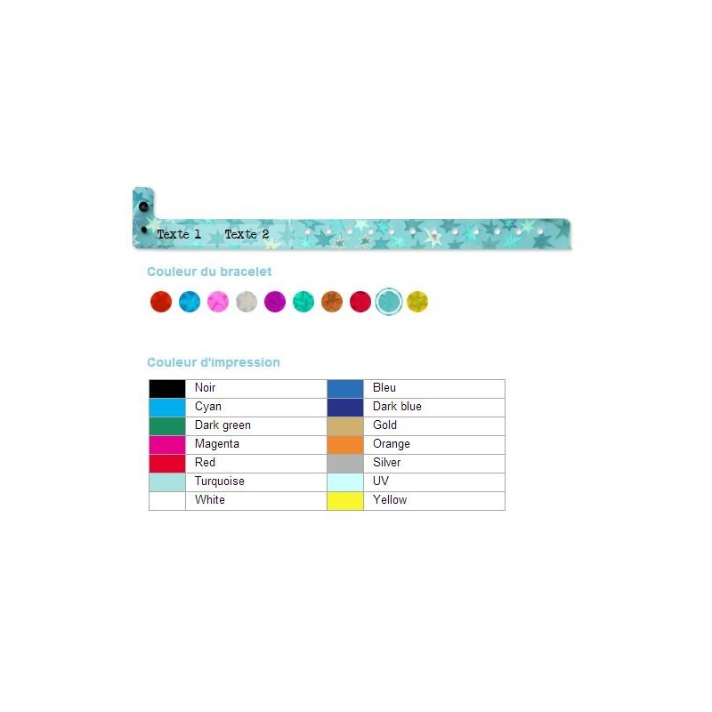 Bracelet soirée métallisé brillant