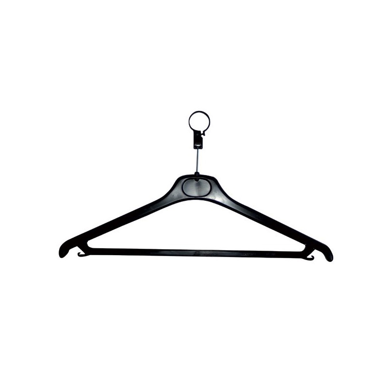 CINTRE ANTI-VOL NOIR + ANNEAU