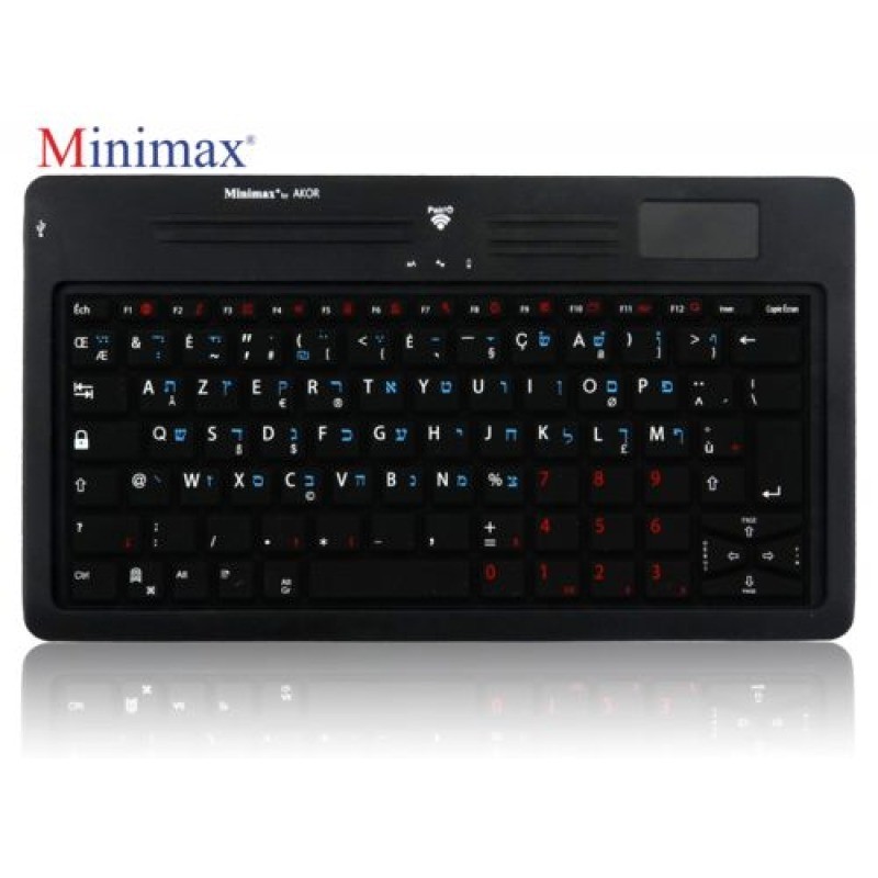 CLAVIER FR HÉBREU BLUETOOTH TOUCHPAD