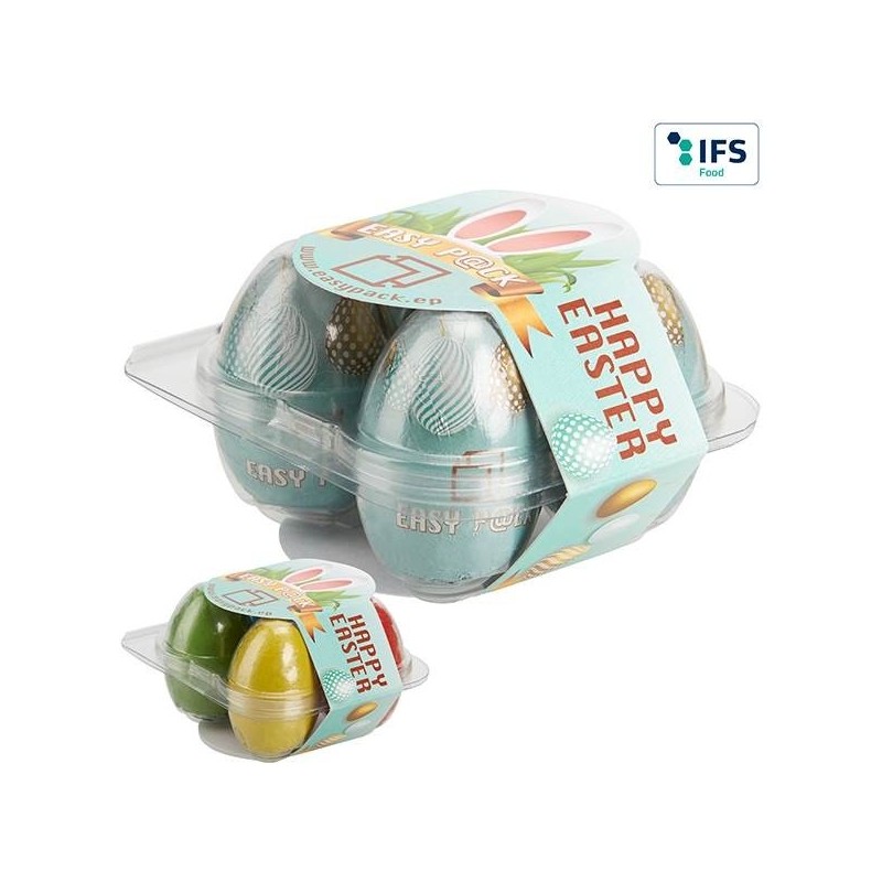 Boîte personnalisable pour 4 ufs au chocolat