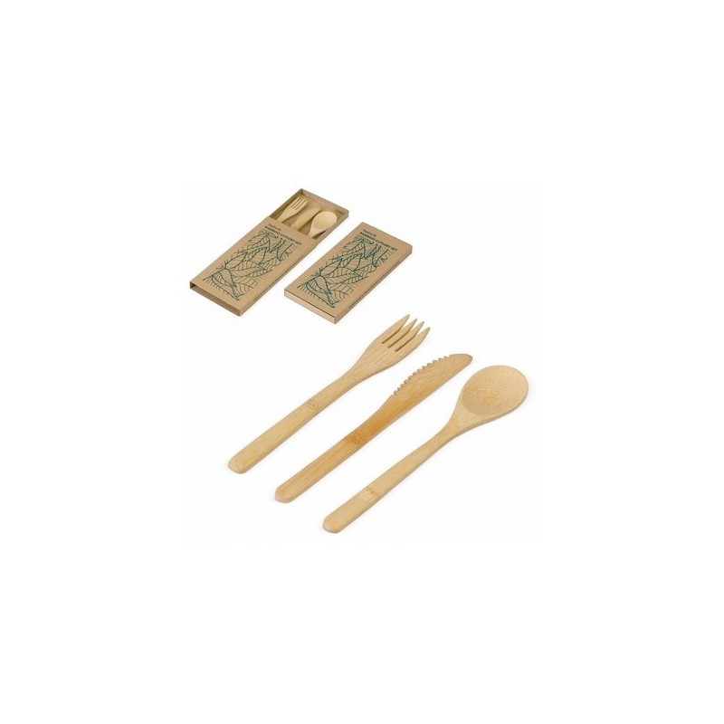 Set 3 couverts bambou