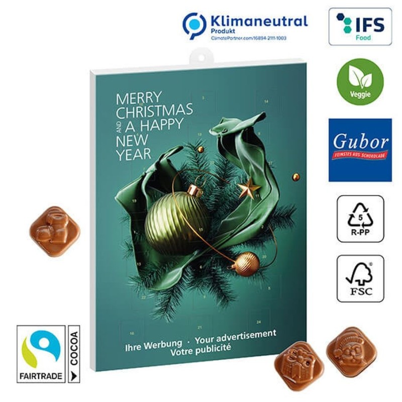 Calendrier de l'avent avec chocolats