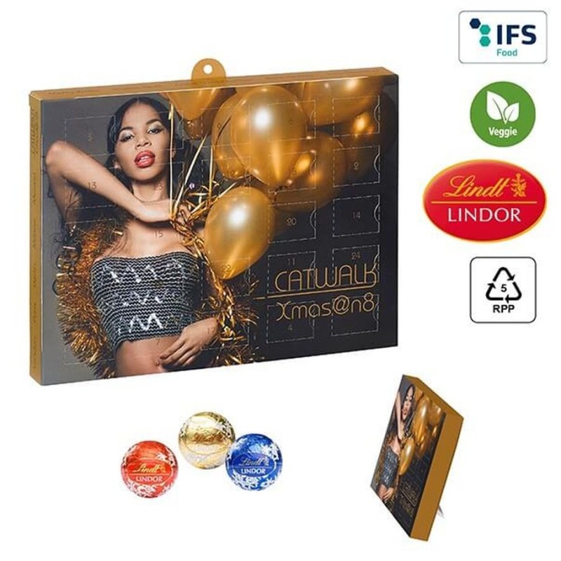 Calendrier de l'avent praliné avec lindor pralinés