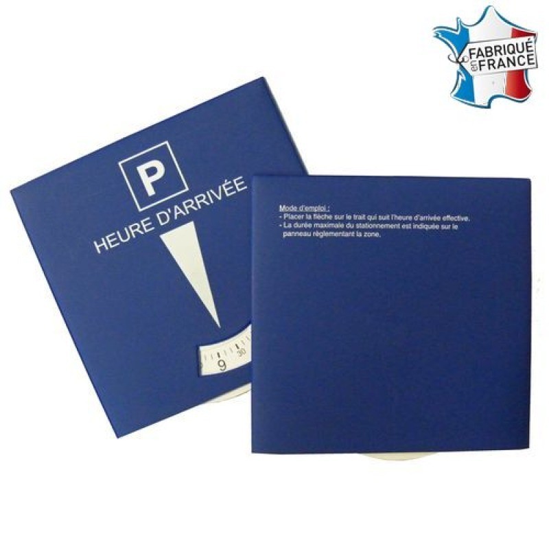 Disque européen de stationnement PVC