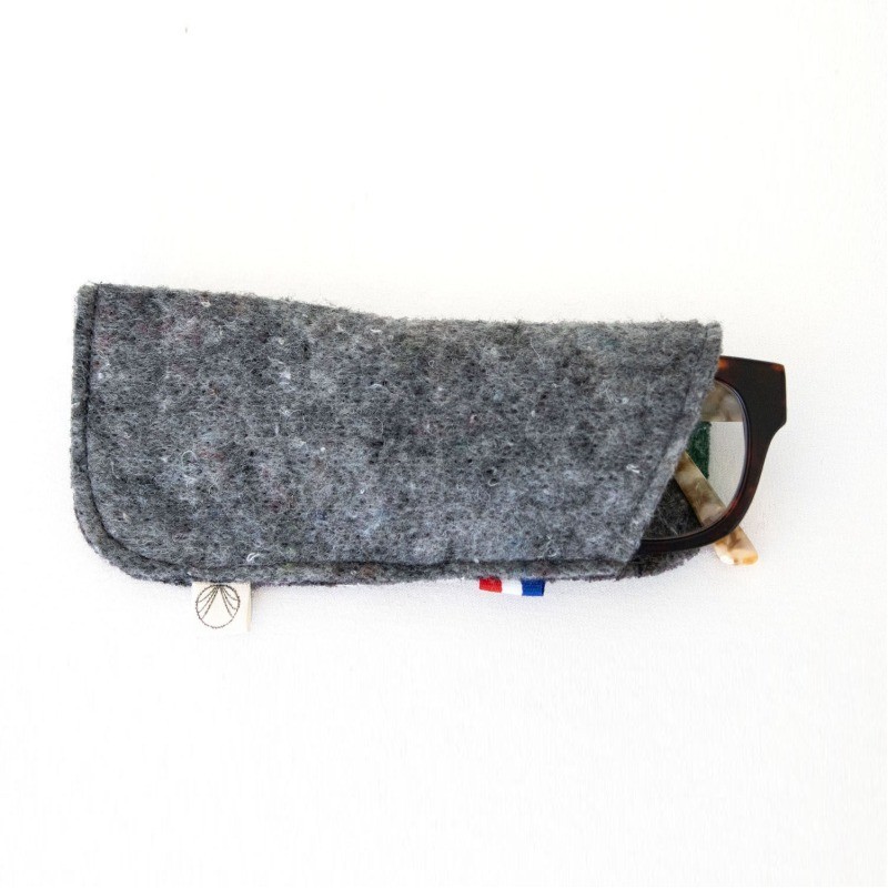 Etui à lunettes en feutre recyclé