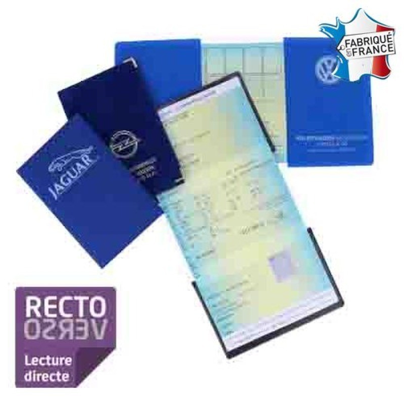 Porte carte grise 3 volets